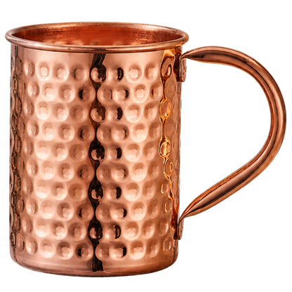 Mug en Cuivre Pur 99,9 % – Martelé à la Main