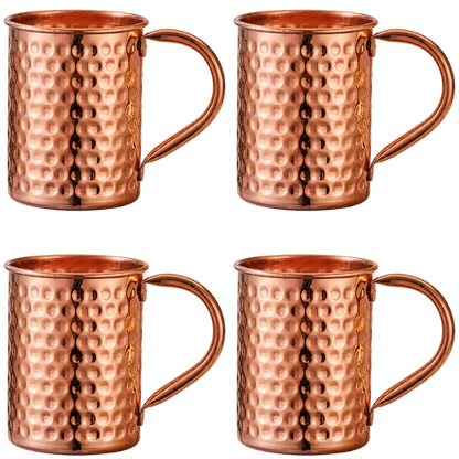 Mug en Cuivre Pur 99,9 % – Martelé à la Main